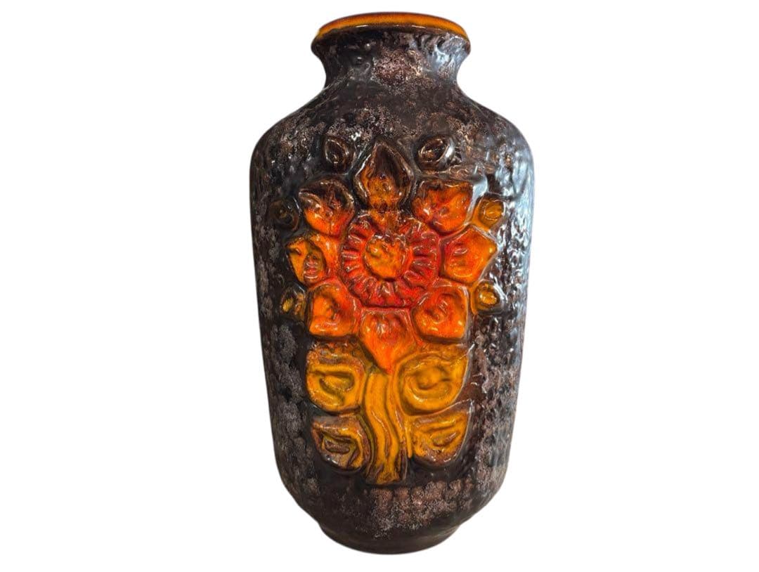 ファットラヴァ Carstens Tönnieshof社 花の浮き彫り 陶器製