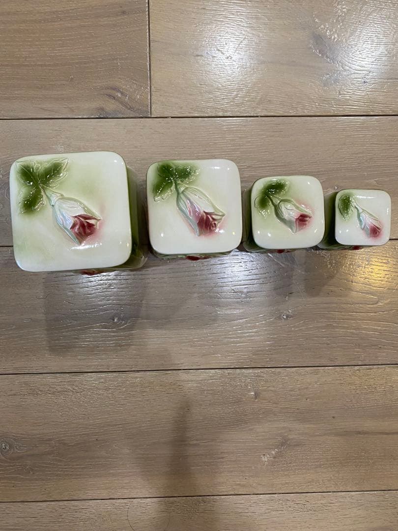 値下げ　イマン Imane キャニスター 4個セット　小物入れ