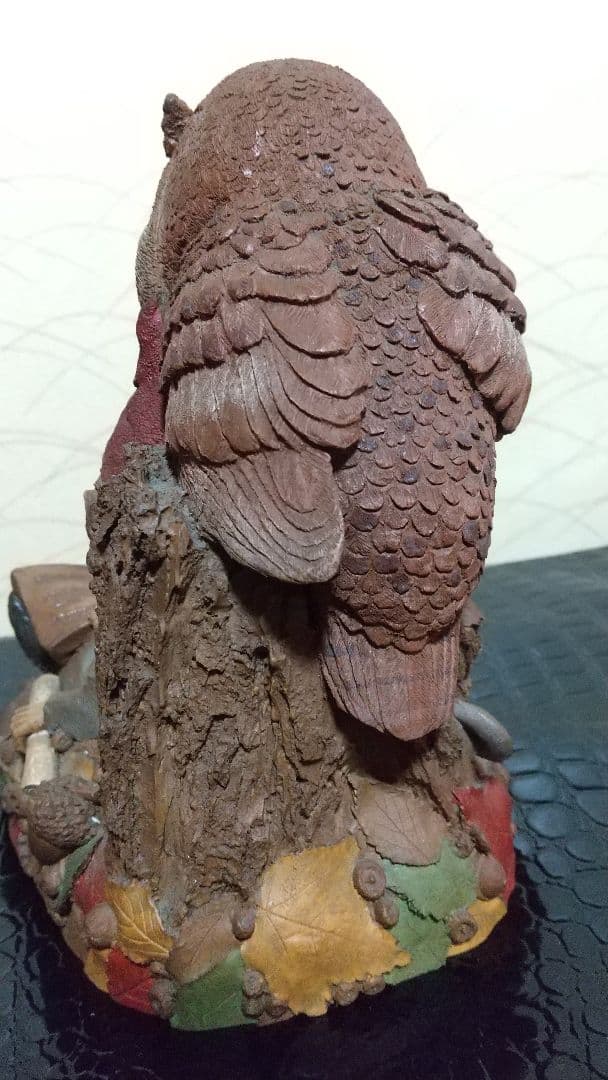 最終値下げ！激レア　希少　アンティーク　フクロウ　小人　風水　オブジェ