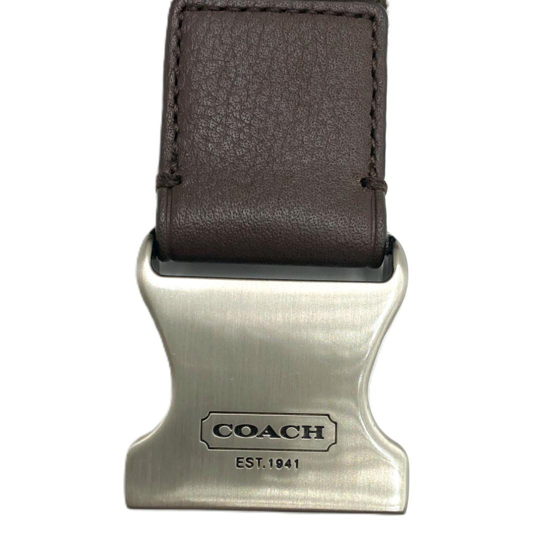 【極美品】COACHコーチ ウエストバッグ クロスボディ シボ革 　ブラウン