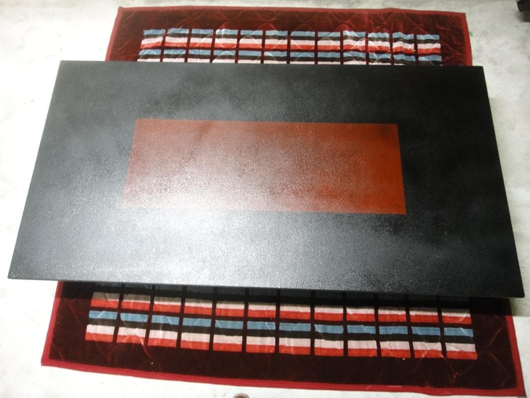 輪島塗り　漆塗り高級テーブル　奥90.5cm幅175.5cm高32cm　センター