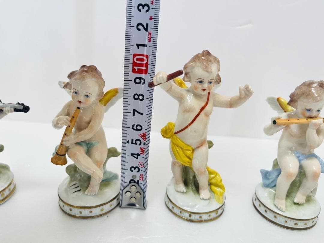 アンティーク　ジッツェンドルフ sitzendorf オーケストラ 楽器　天使