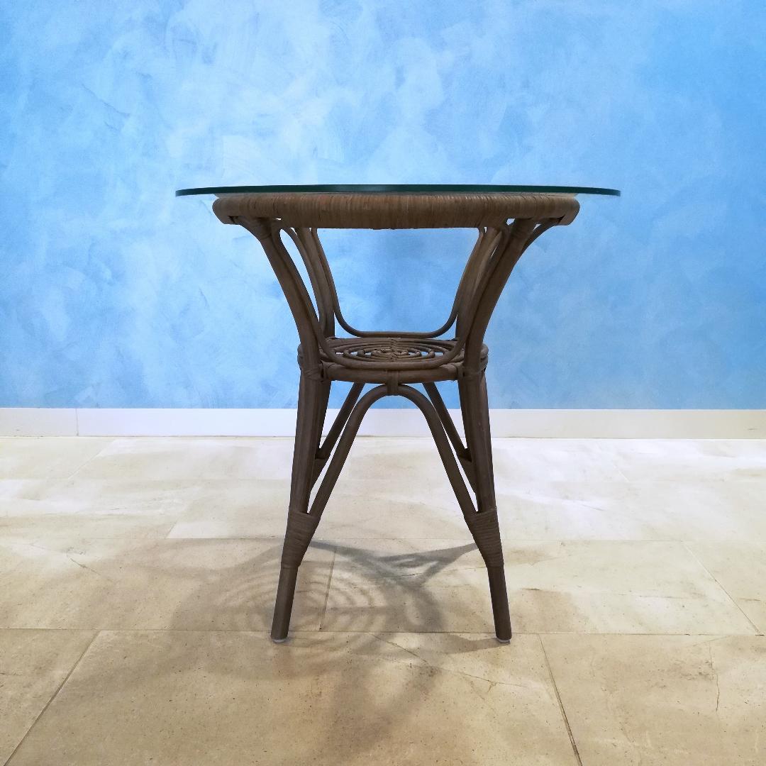 ◆SIKA DESIGN ラタン ガラス テーブル 北欧