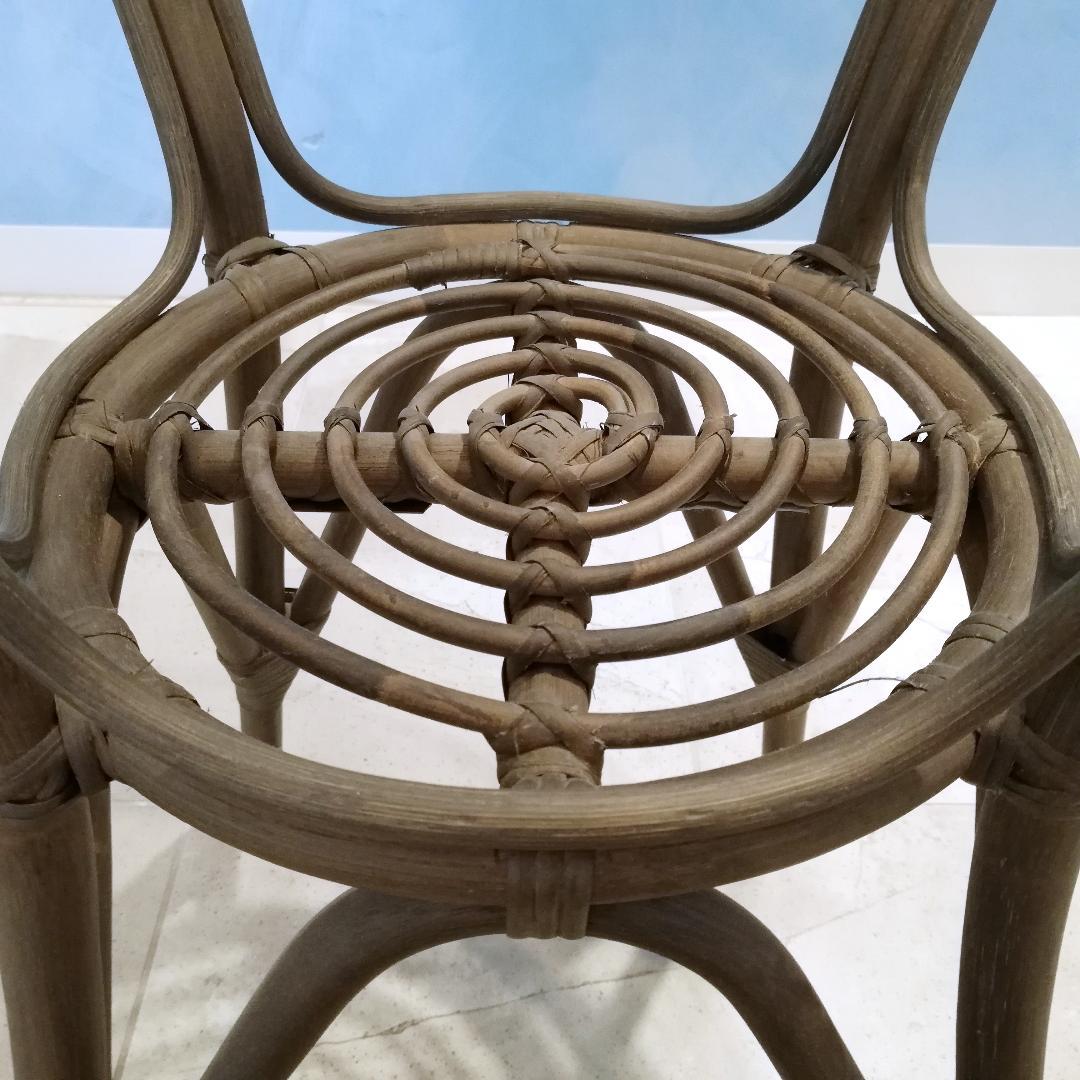 ◆SIKA DESIGN ラタン ガラス テーブル 北欧