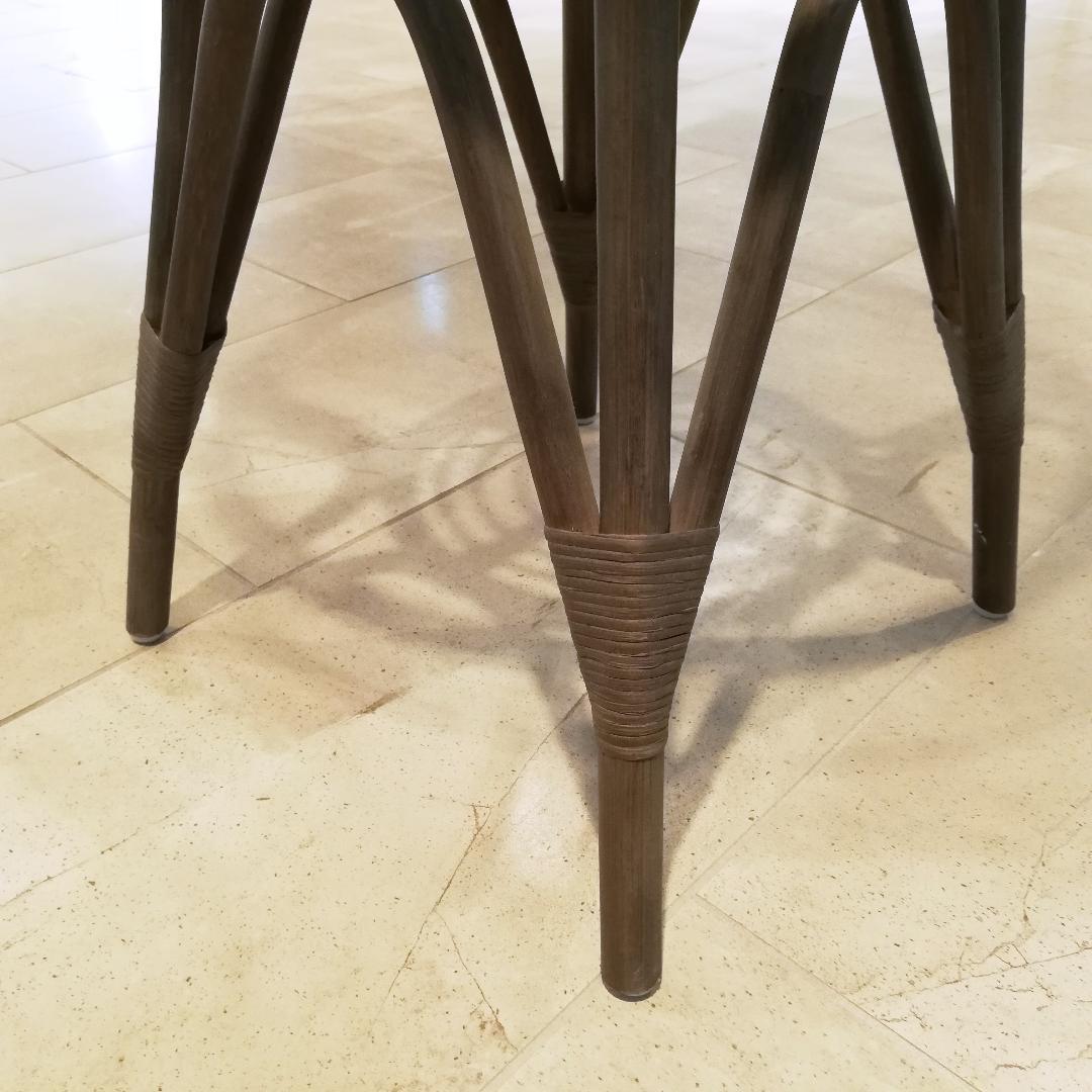 ◆SIKA DESIGN ラタン ガラス テーブル 北欧