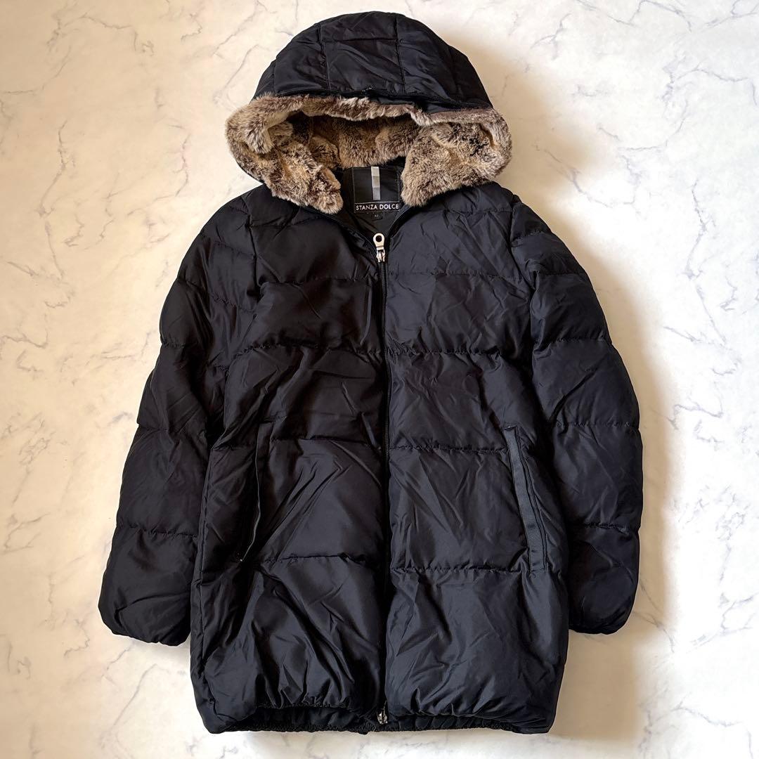 極美品！大きいサイズ【STANZA DOLCE】洗える　フード付きダウンコート