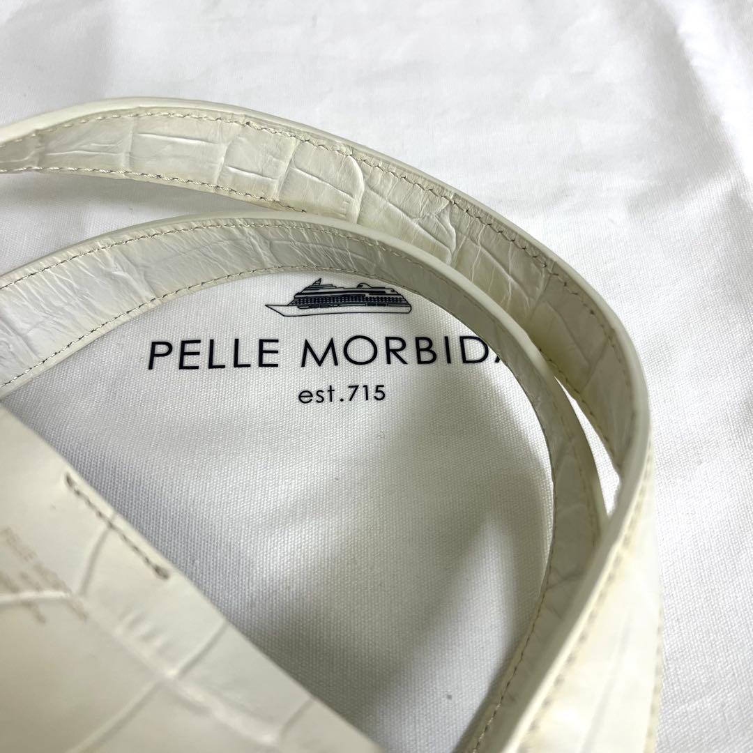 『未使用級』PELLE MORBIDA ペッレモルビダ　クロコ型押し　トート