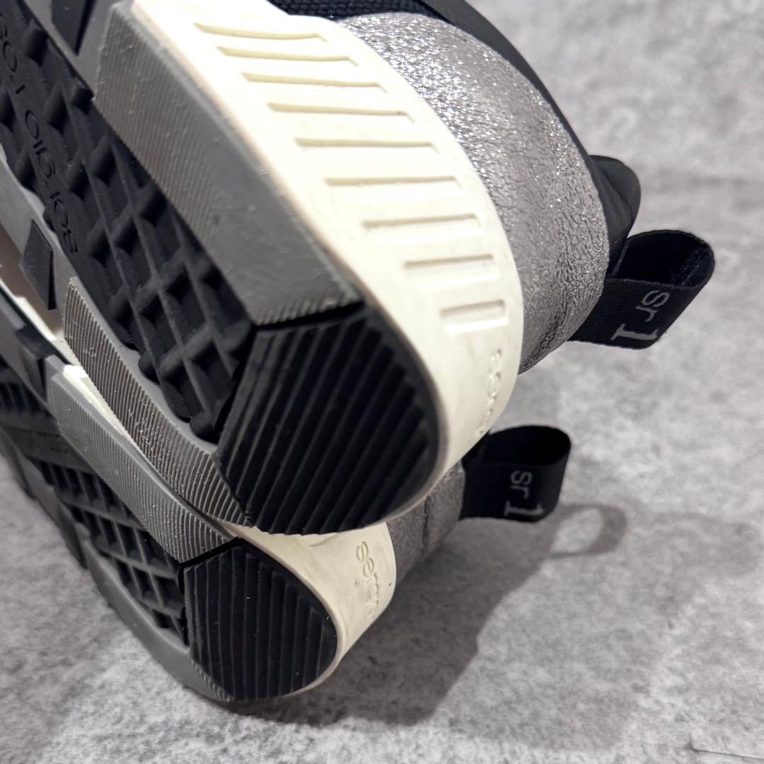 【極美品】Sergio Rossi SR1 39 グリッター　スニーカー　黒×銀