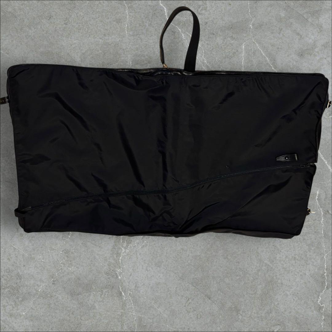 LONGCHAMP ロンシャン レザー ガーメントケース バッグ ブラック