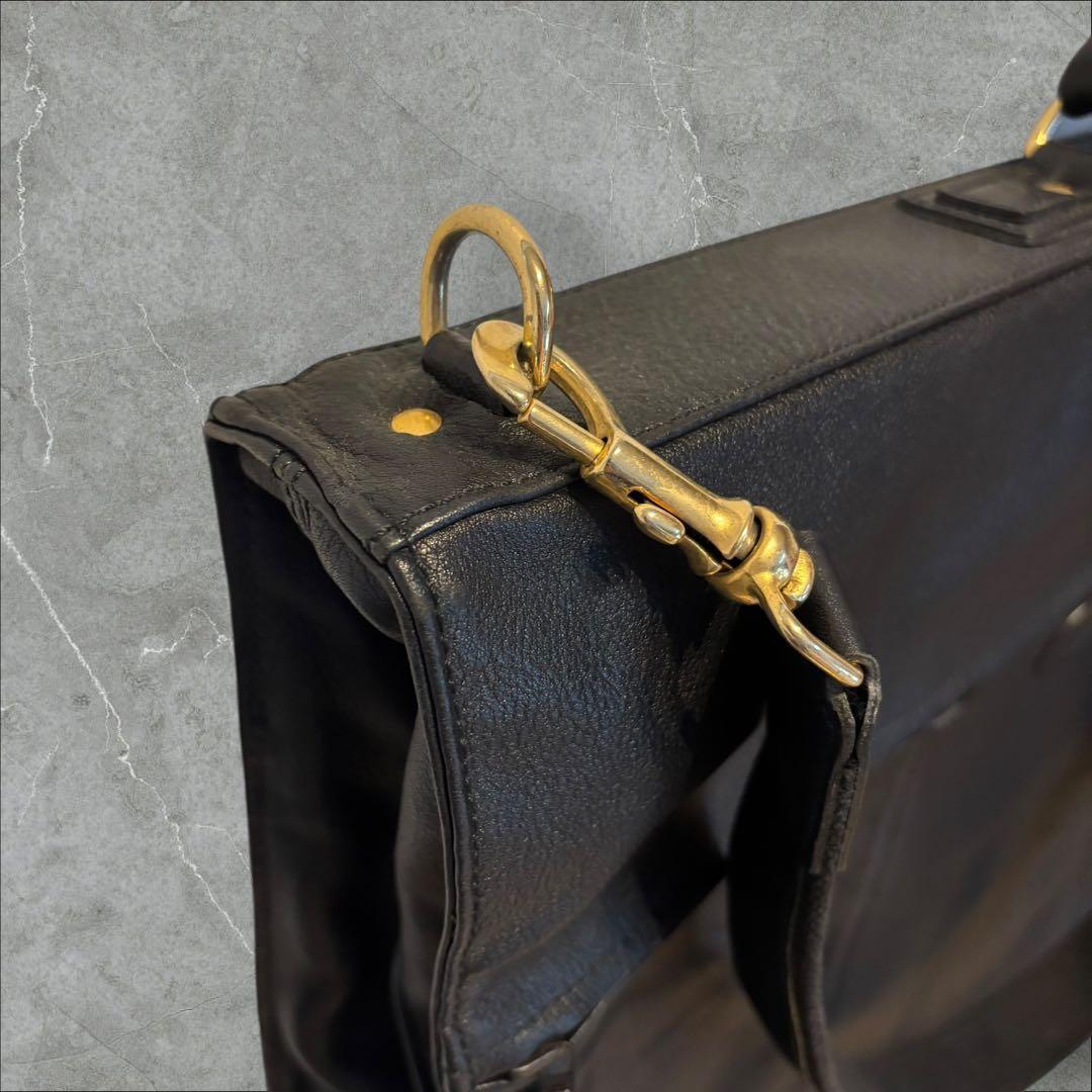 LONGCHAMP ロンシャン レザー ガーメントケース バッグ ブラック