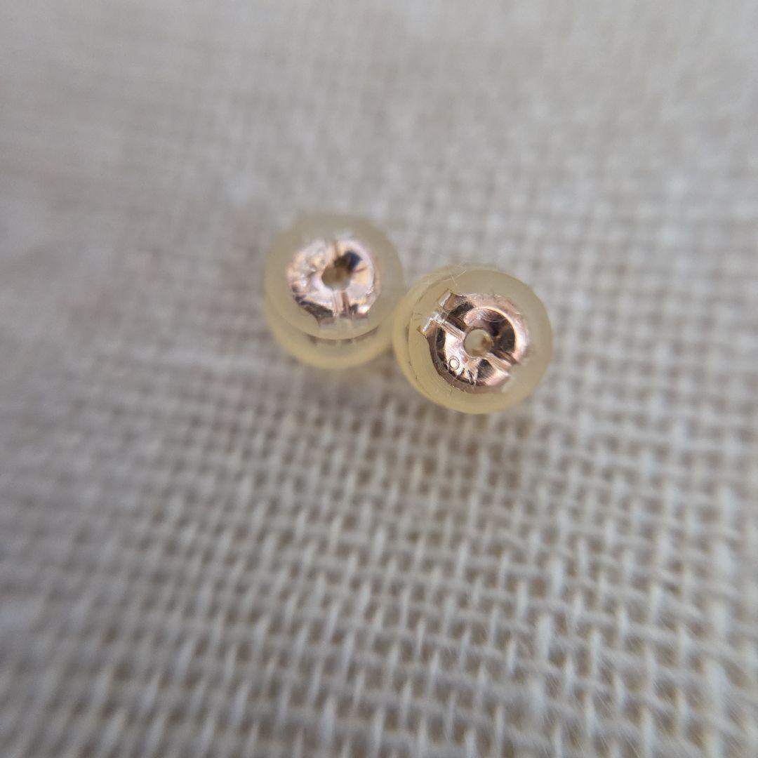 K18YG ジルコニア セカンドピアス