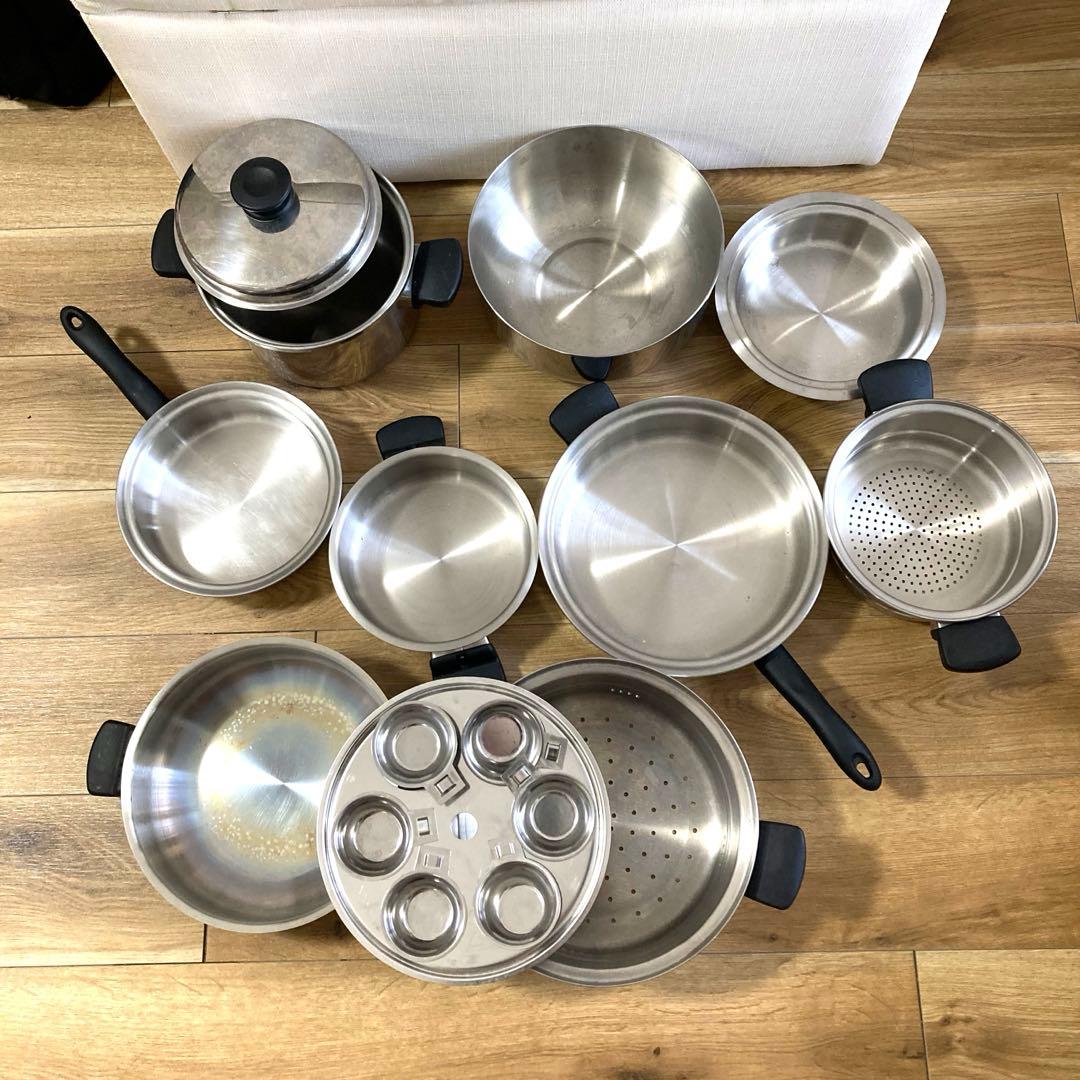Amway アムウェイ 鍋、フライパン、蒸器等　使用品、未使用品混在　写真が全て