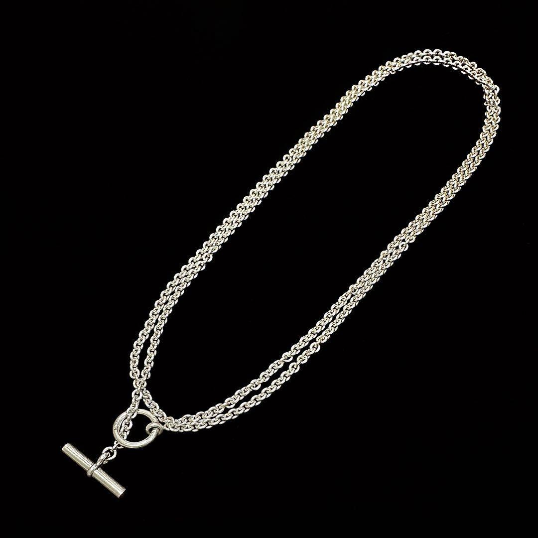 エルメス HERMES エシャペ ロング ネックレス チェーン