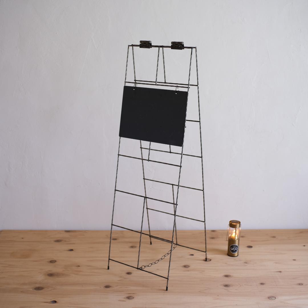 無骨なアイアン脚＆ウッドの飾り棚ｐ アトリエ ラック 蚤の市