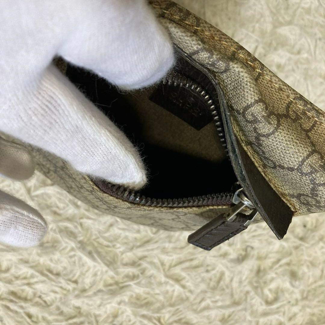 グッチ　ボディバッグ　ウエストポーチ レザー GG ポシェット