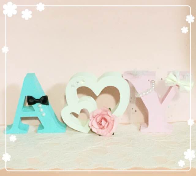 y様確認用♡ウエディングバージョン・イニシャルオブジェ