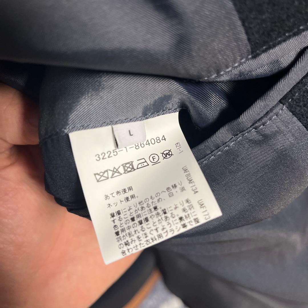 SENTDALE WOOL ステンカラーコート ネイビー