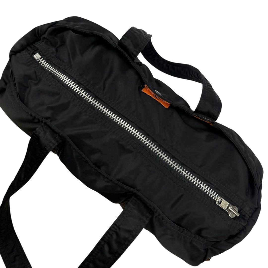 【美品】PORTER ポーター タンカー ミニボストンバッグ 肩掛け可能 黒