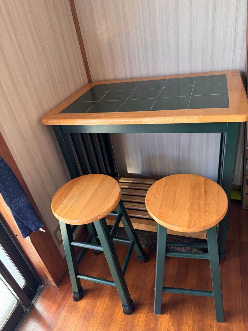 直接引取！レトロ❤︎可愛い❤︎カウンターテーブルセット❤︎