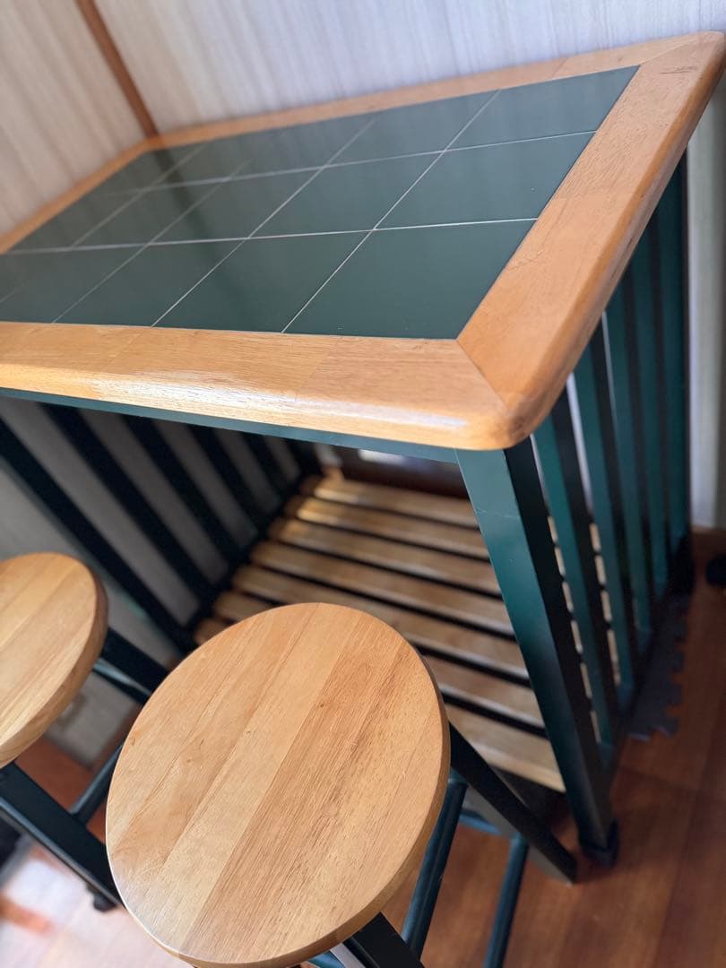 直接引取！レトロ❤︎可愛い❤︎カウンターテーブルセット❤︎