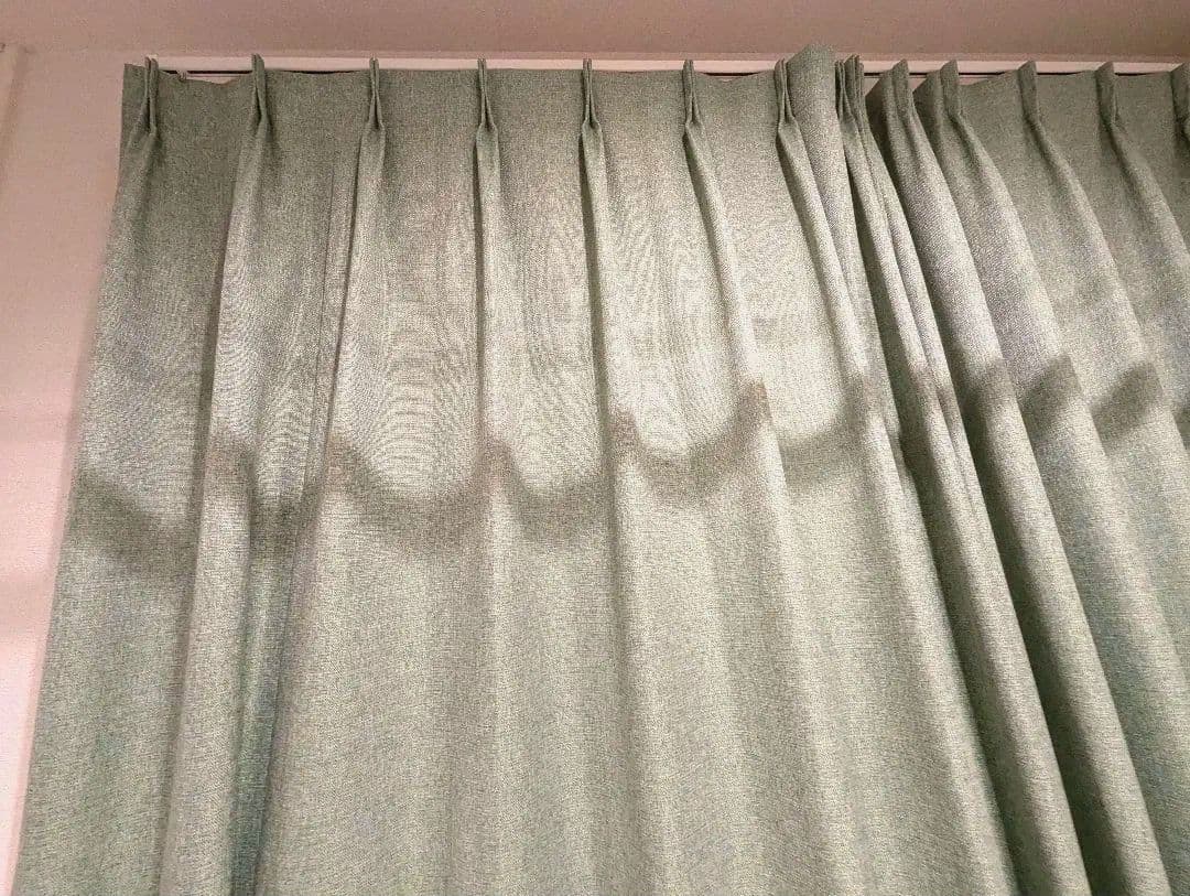 川島織物セルコン　グリーン　ミント　カーテン