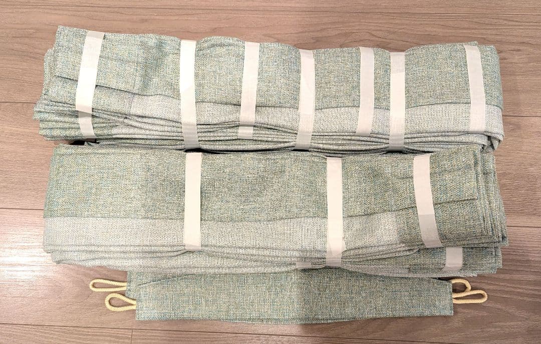 川島織物セルコン　グリーン　ミント　カーテン