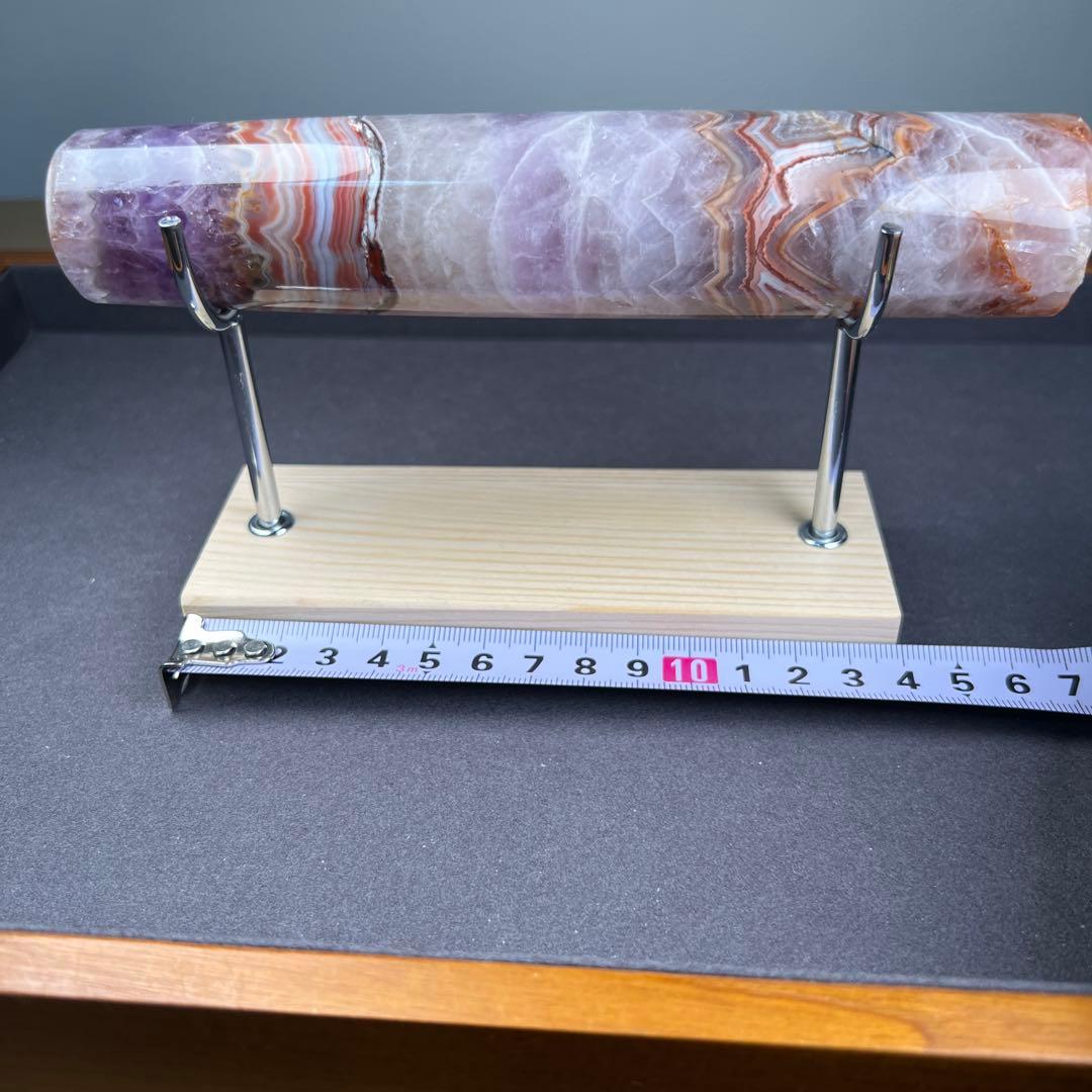 天然石　クレイジーレースアメジスト　ブレスレットスタンド