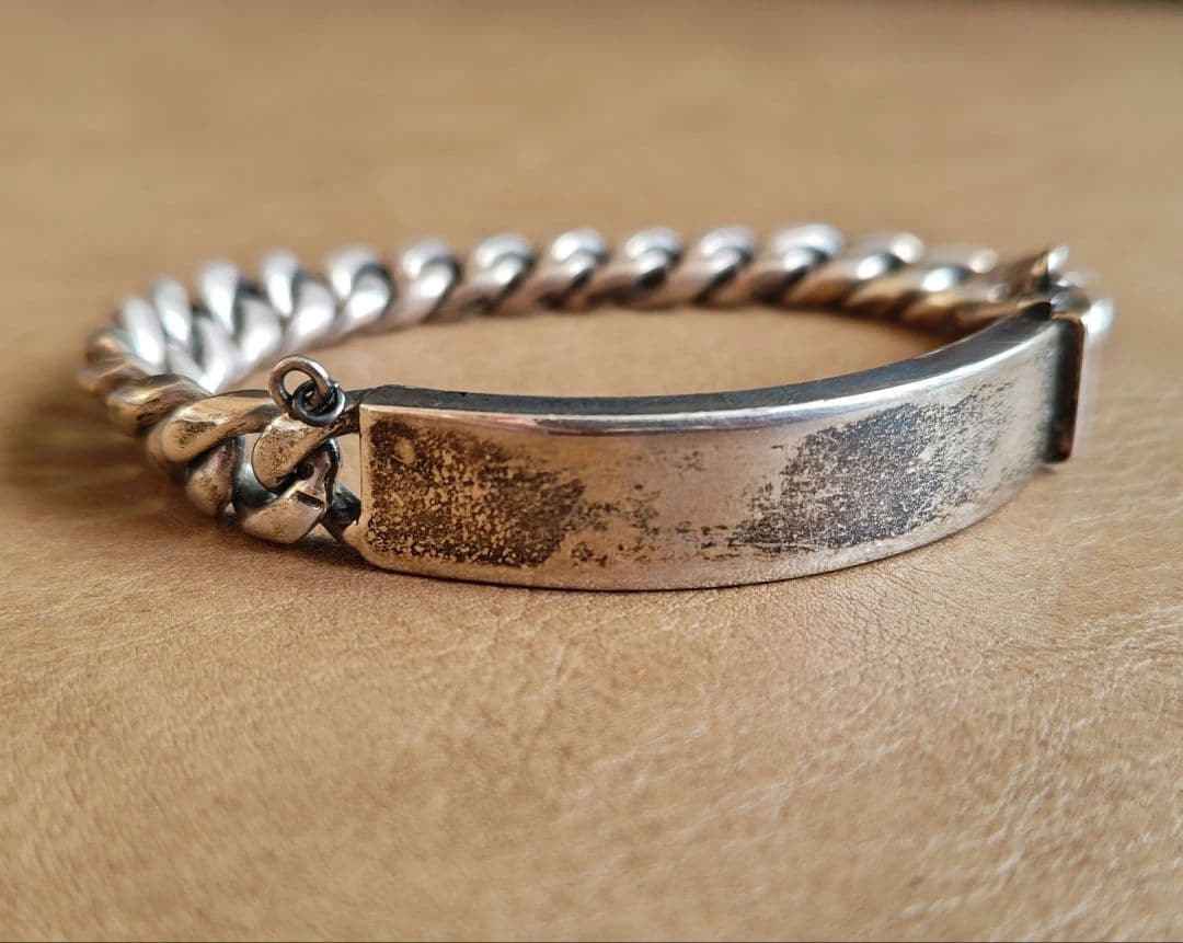 silver925製IDブレスレット◎mexico◎メキシカンジュエリー◎