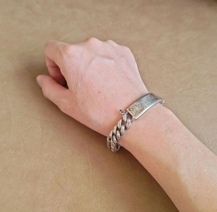 silver925製IDブレスレット◎mexico◎メキシカンジュエリー◎