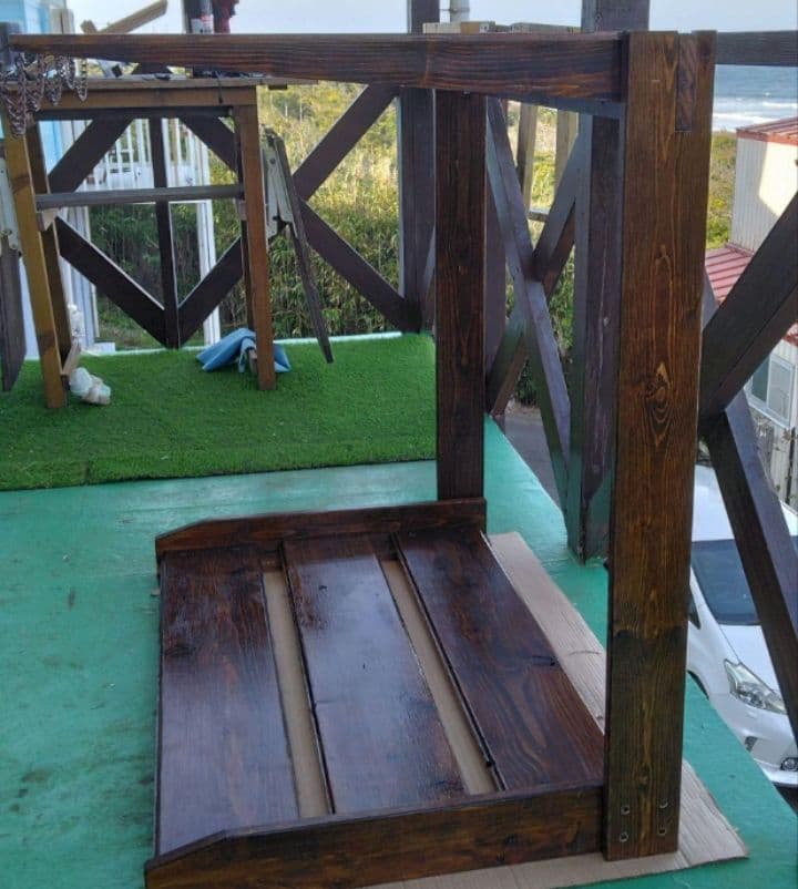 no.47サ－フボ－ドラック　サ－フボ－ドスタンド　ボードスタンド　ボードラック