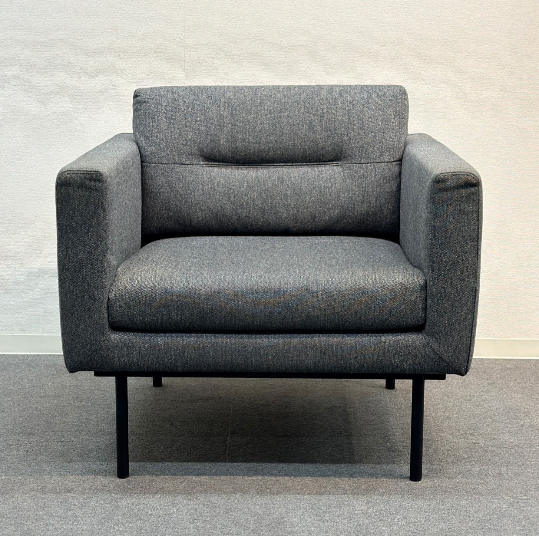 アンドリューワールド■エレメント　ラウンジ チェア　チャコールグレー　1Pソファ