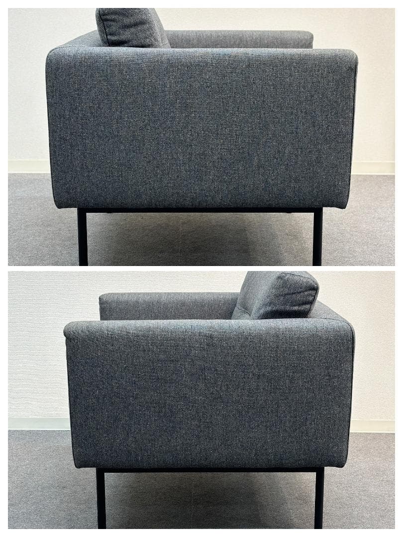 アンドリューワールド■エレメント　ラウンジ チェア　チャコールグレー　1Pソファ