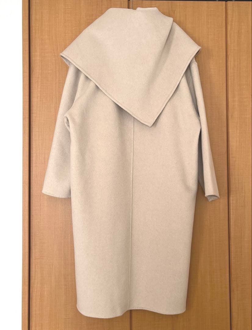 【ZARA】ザラ ZWコレクション ウール混紡オーバーサイズスカーフコート M