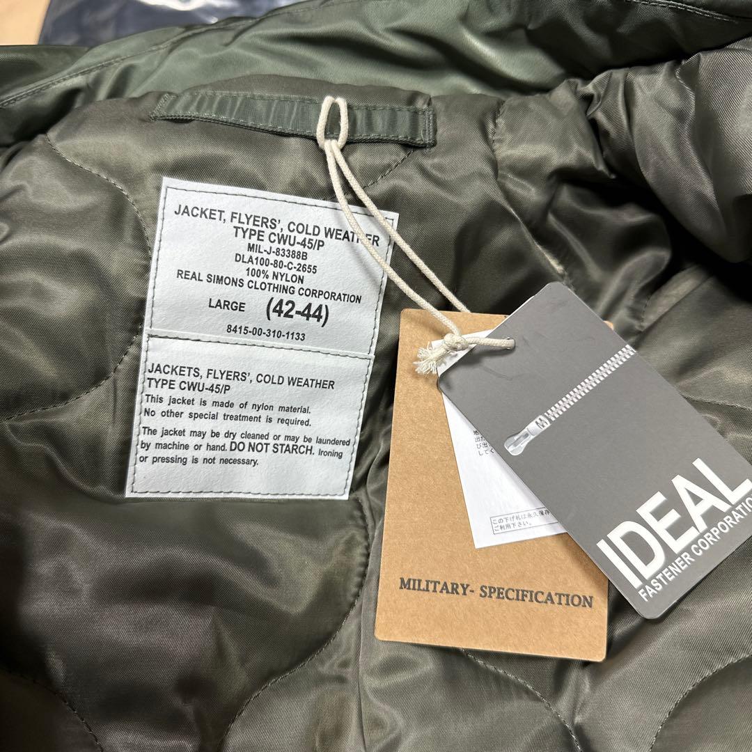 LサイズCWU45P初年度モデル復刻MIL83388B高光沢ナイロンIDEAL