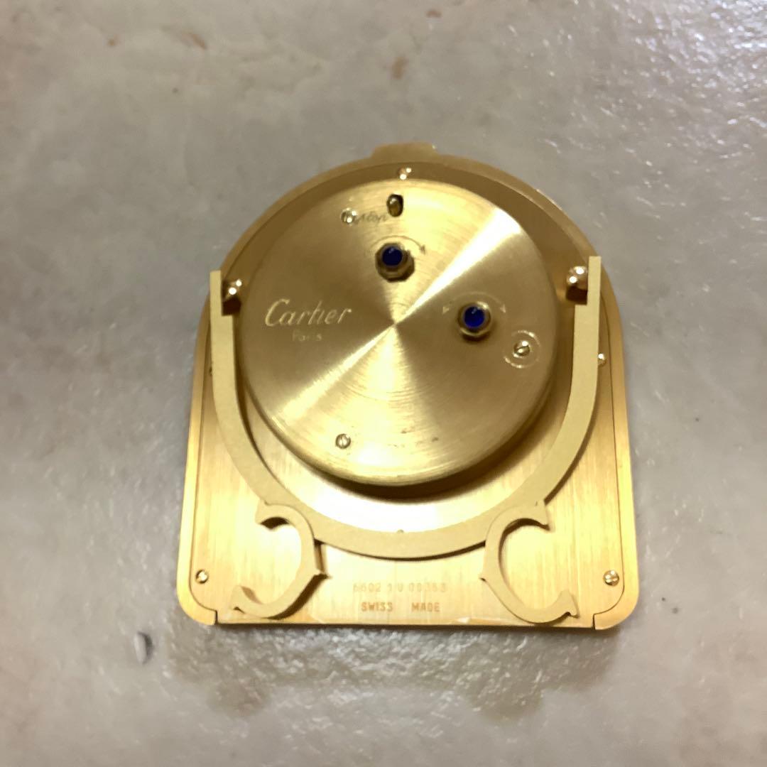 【ヴィンテージ・レア美品】Cartier テーブルクロック 置時計