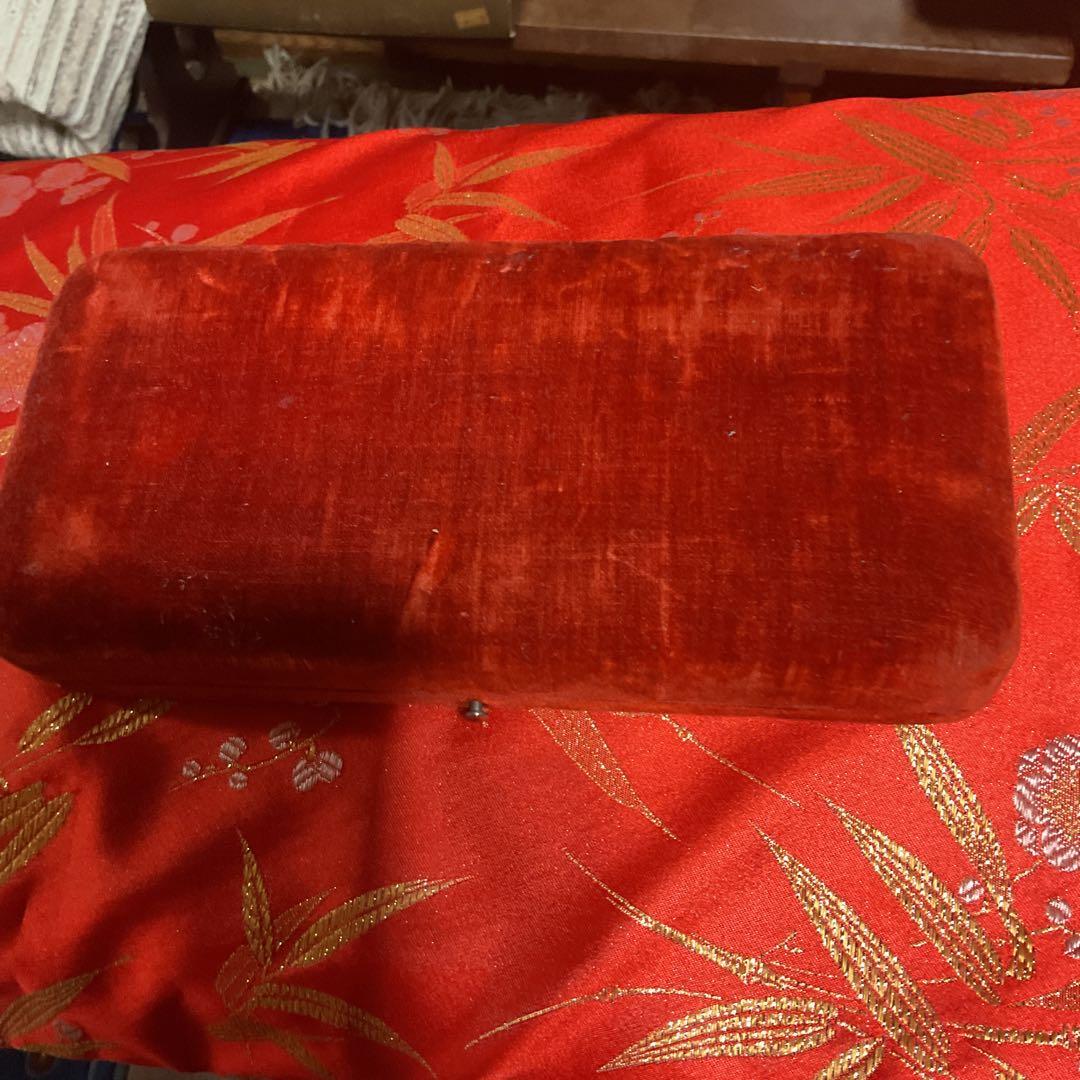 高級鼈甲花魁髪飾りとオレンジ ベルベットケース付き