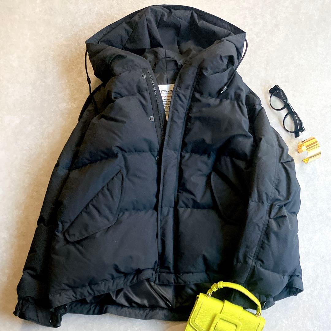 美品 STAMMBAUM×レサージュ別注 ショートダウンジャケット ドロスト