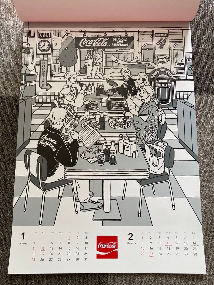 【非売品】 Coca-Cola 2026年壁掛けカレンダー レトロ 10セット