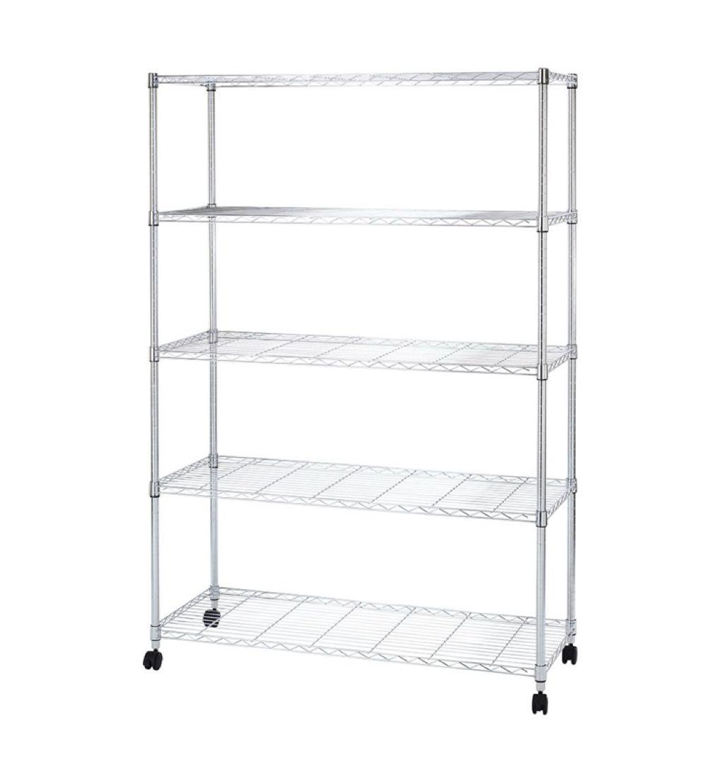 ドウシシャ 棚 メタルルミナスラック 5段 幅120×奥行46×高さ180cm