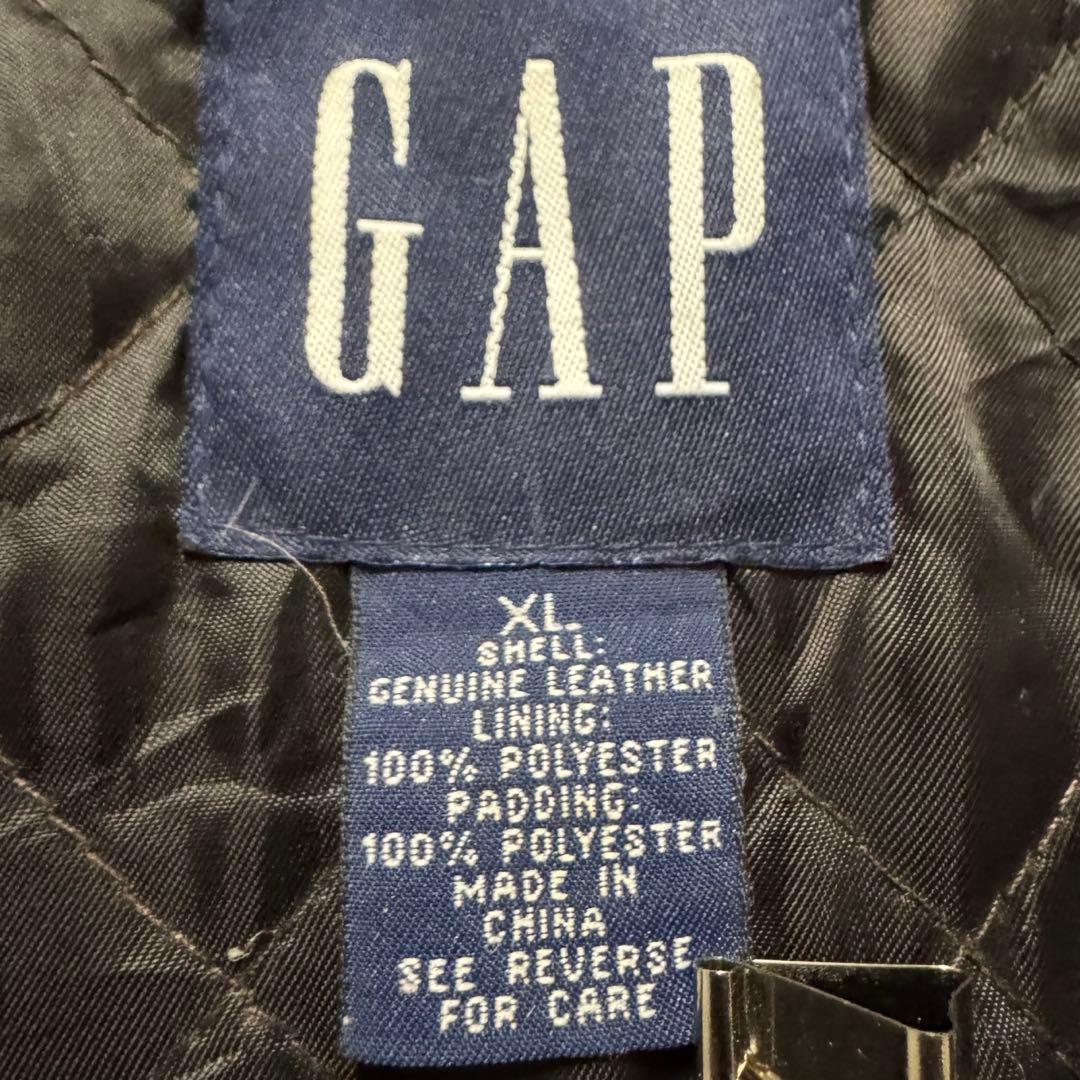 90s vintage old gap レザージャケット　XL シングル　本革
