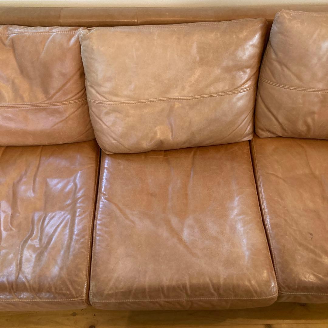 ウニコ unico ヴィント VINT レザー 3Pソファ