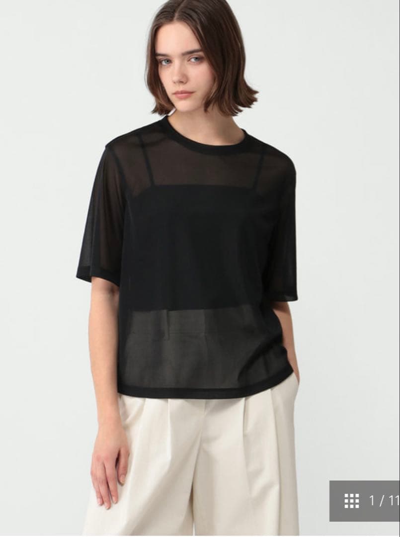 ★新品☆25SS Theory luxe 洗えるシアー素材　Tシャツブラウス