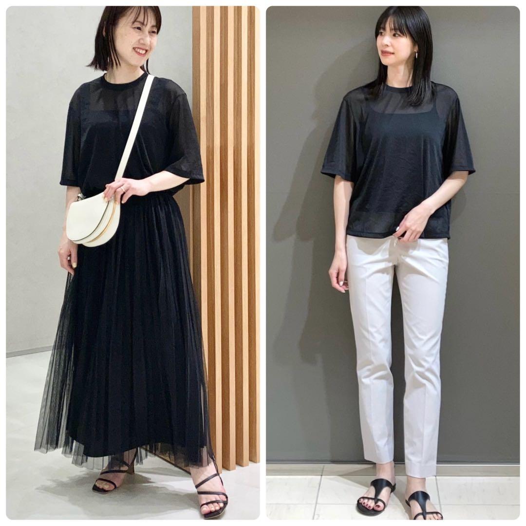 ★新品☆25SS Theory luxe 洗えるシアー素材　Tシャツブラウス