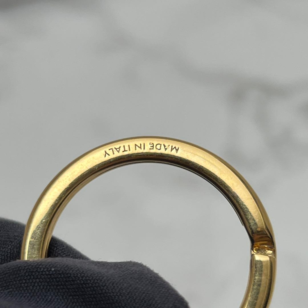 セリーヌ キーホルダー トリオンフ チャーム ゴールド ブラック CELINE