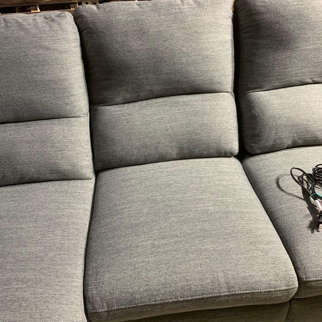 K695 ニトリ NITORI 電動カウチソファLB033LC DR-GY