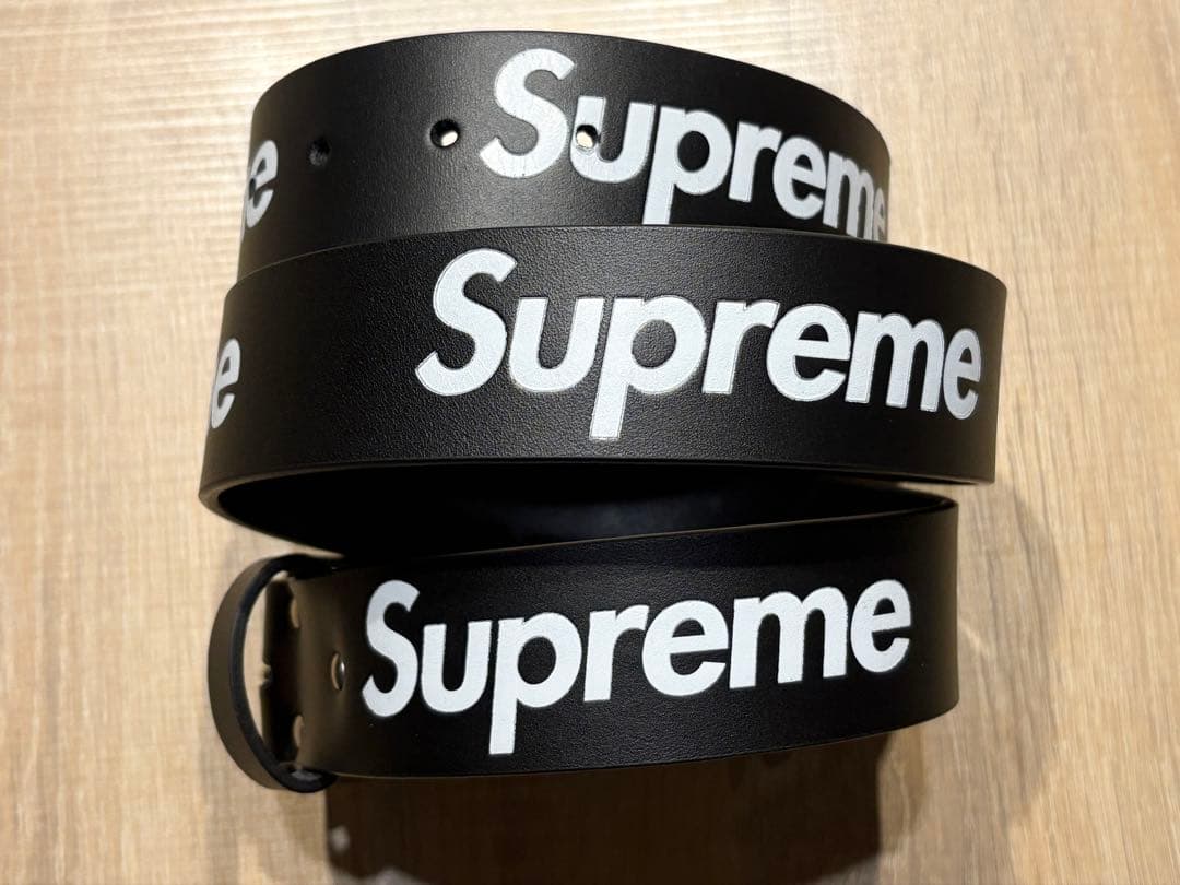 SUPREME Repeat Leather Belt 25FWレザーロゴベルト