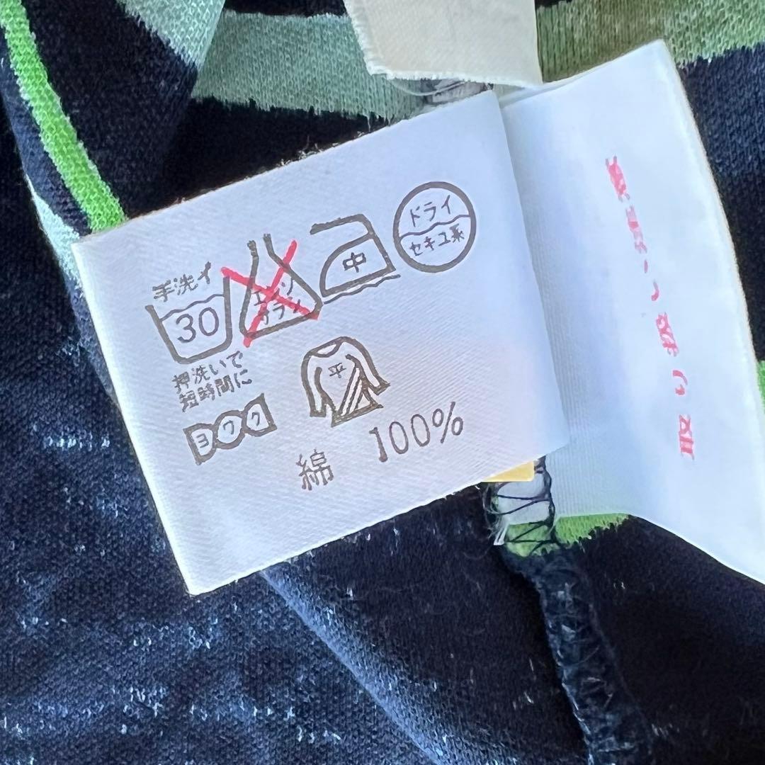 【LEONARD】レオナール　LL　半袖トップス　ブラウス　ネイビー　花柄