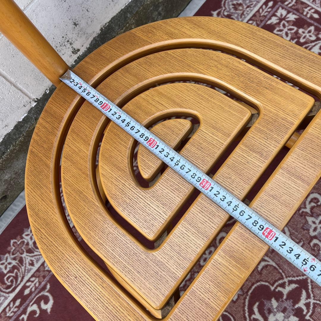 古家具ビンテージ品◾️National 木製家具 アームチェア 木製チェア B