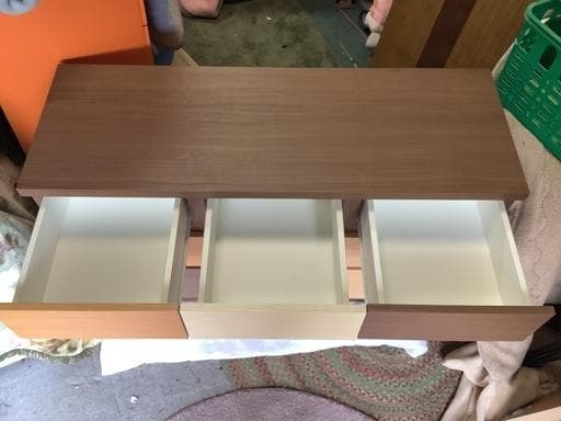 北欧風 3段ローチェスト 120cm幅 KAREN マルチカラー 収納棚