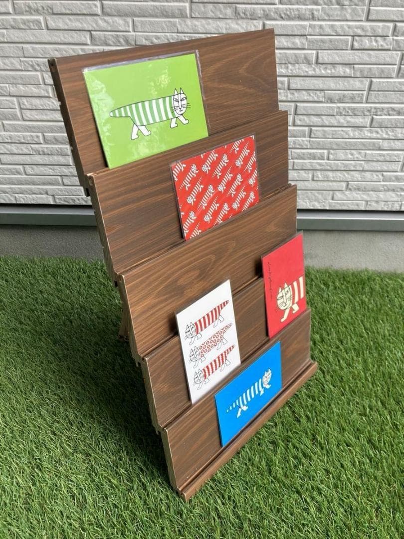 サイズオーダー　マルチ　ラック　スタンド　什器　ディスプレイ　木目綺麗　簡単設営